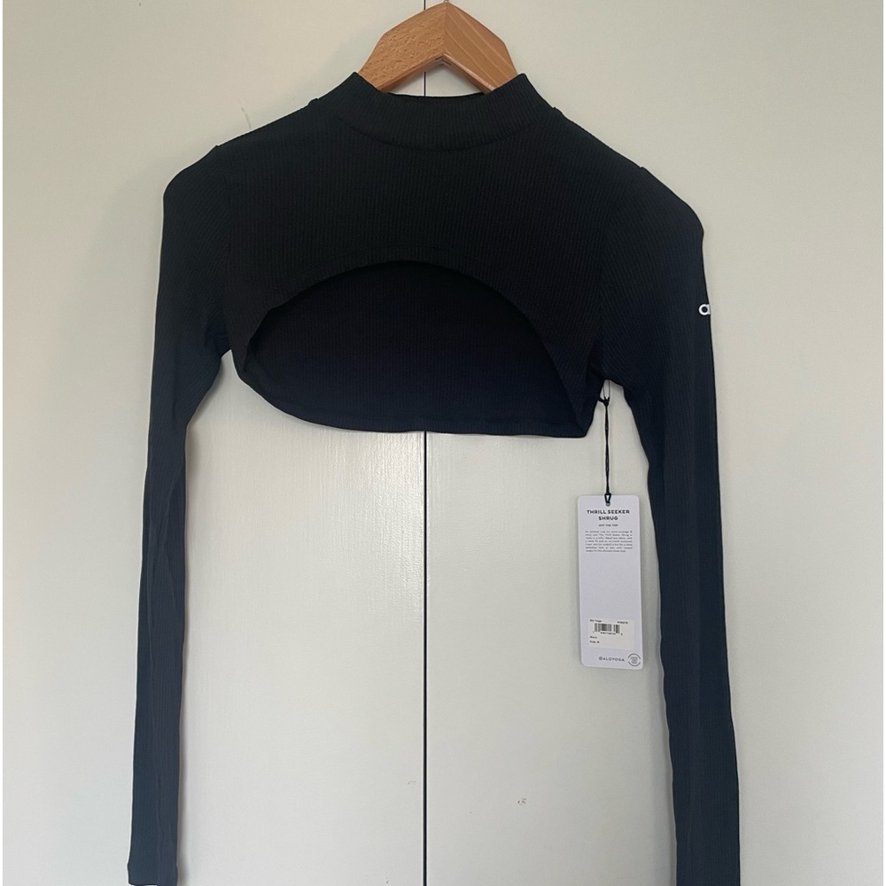 Alo Yoga Thrill Seeker Shrug | Black Size M